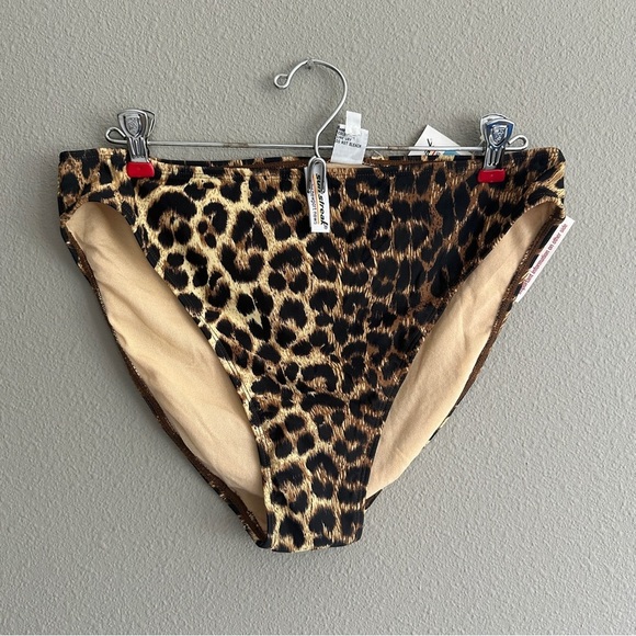 NWT Vintage Sun Streak Leapord High Leg Swim Bottoms - Picture 2 of 9